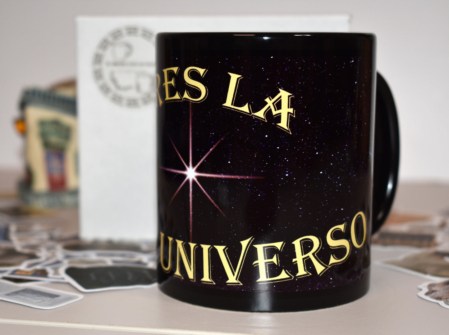 TAZA NEGRA ERES LA ESTRELLA DE MI UNIVERSO